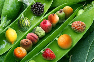 Frutta nei baccelli